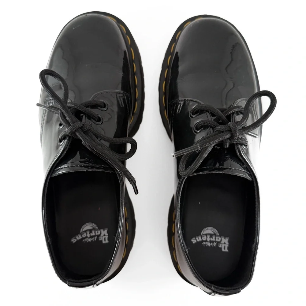 Dr Martens 1461 Patent Leather Platform Oxford Shoes